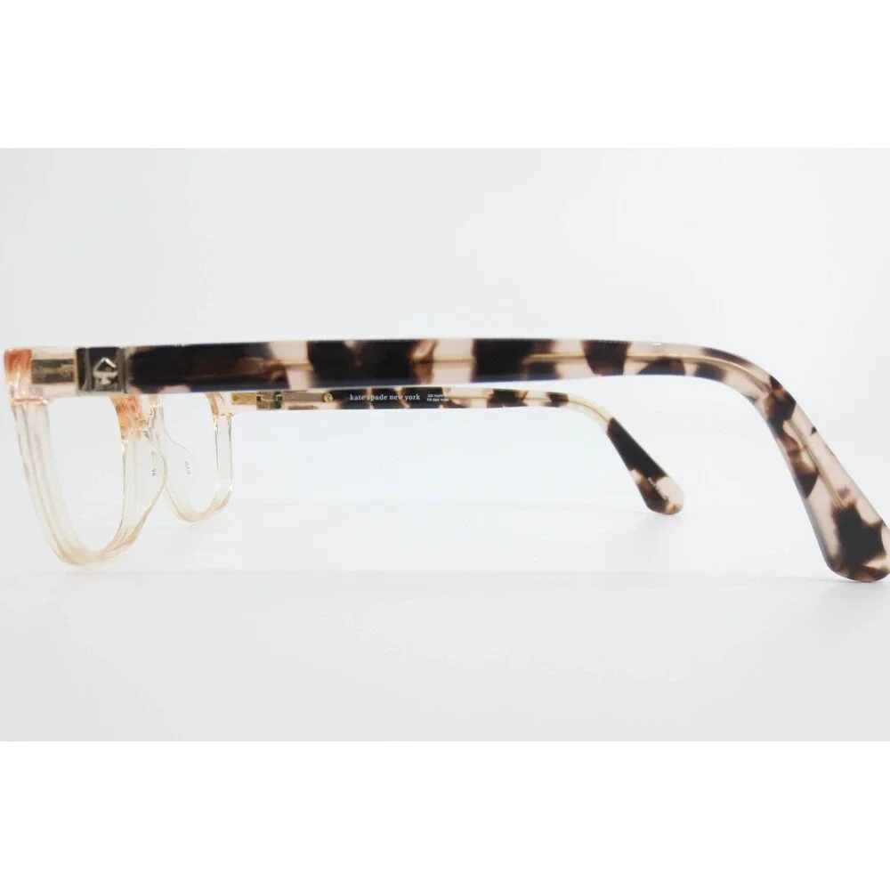 Kate Spade Calley HT8 Peach Clear Tortoise Cat Eye Eyeglass Frames 52-15-140